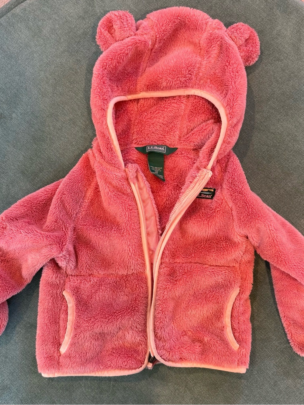 L.L. Bean Toddler Hi-Pile Fleece Jacket in Field Rose